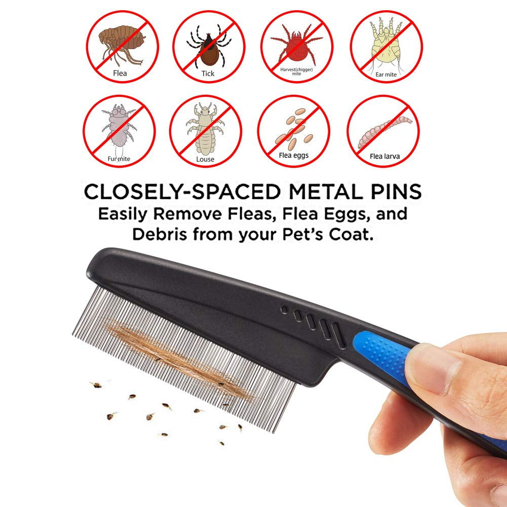 Cat Comb,Pet Comb Professional Grooming Comb for Dog/Cat/Small Pets(3 Packs)