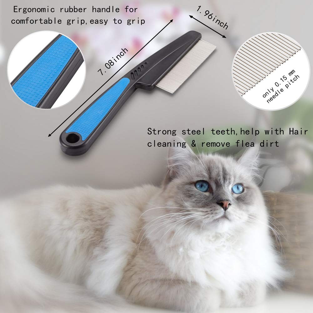 Cat Comb,Pet Comb Professional Grooming Comb for Dog/Cat/Small Pets(3 Packs)